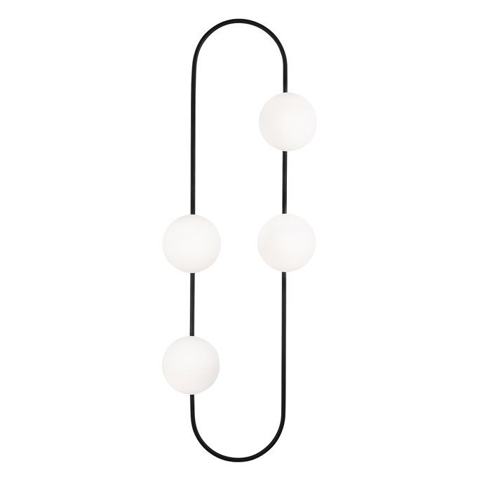 Opviq Abaküs - 4901 Lámpara de pared Blanco y Negro